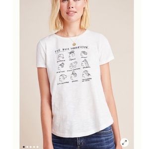 Anthropologie x Kara Hill The Bun Horoscope Graphic Tee